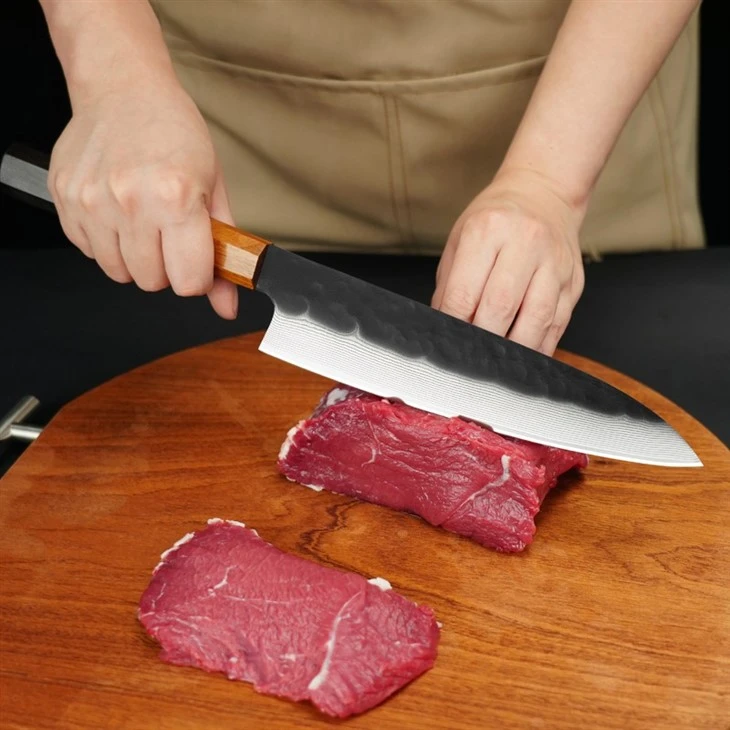 DS-2854A 67 Layer Damascus Steel Kitchen Knife Japanese Knife 8 inch Sharp Edge Chef Knife Ebony Handle-4
